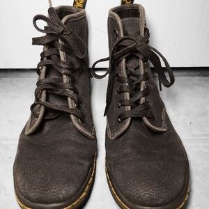 Dr. Martens | Air Wair Black Canvas Boots | 6